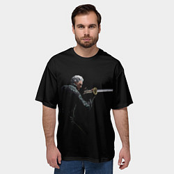 Футболка оверсайз мужская Вирджил с катаной, цвет: 3D-принт — фото 2