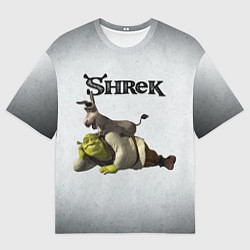 Футболка оверсайз мужская Шрек, цвет: 3D-принт