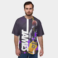 Футболка оверсайз мужская Леброн, цвет: 3D-принт — фото 2