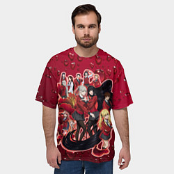 Футболка оверсайз мужская Kakegurui, цвет: 3D-принт — фото 2