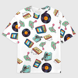 Футболка оверсайз мужская Стиль 80х, цвет: 3D-принт