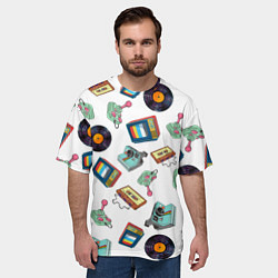 Футболка оверсайз мужская Стиль 80х, цвет: 3D-принт — фото 2