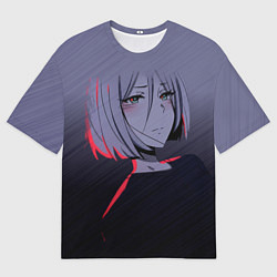 Футболка оверсайз мужская Аниме Грустная, цвет: 3D-принт