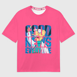 Футболка оверсайз мужская Good news everyone, цвет: 3D-принт