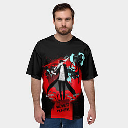 Футболка оверсайз мужская SOLO LEVELING ПОРТАЛ, цвет: 3D-принт — фото 2