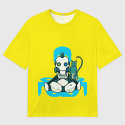 Футболка оверсайз мужская Любовь, смерть и роботы, цвет: 3D-принт