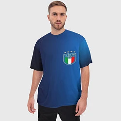 Футболка оверсайз мужская Сборная Италии, цвет: 3D-принт — фото 2