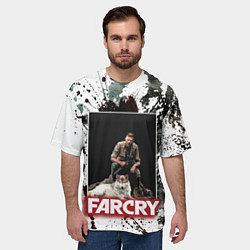 Футболка оверсайз мужская FARCRY WOLF, цвет: 3D-принт — фото 2