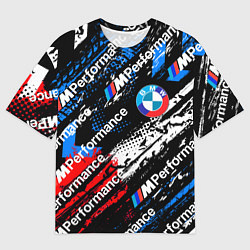 Мужская футболка оверсайз BMW M PERFORMANCE БМВ ГРАНЖ