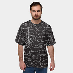 Футболка оверсайз мужская Алгебра и Геометрия, цвет: 3D-принт — фото 2