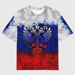 Мужская футболка оверсайз Россия Russia Герб