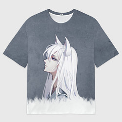 Футболка оверсайз мужская Демон-лис Томоэ, цвет: 3D-принт