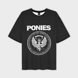 Мужская футболка оверсайз Pony x Ramones