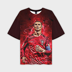 Мужская футболка оверсайз Cristiano Ronaldo Portugal