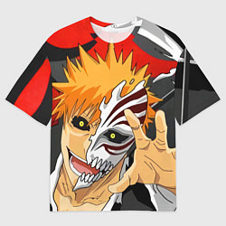 Футболка оверсайз мужская Bleach, Ичиго Куросаки, цвет: 3D-принт