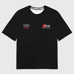 Футболка оверсайз мужская AUDI АУДИ QUATTRO с Z, цвет: 3D-принт