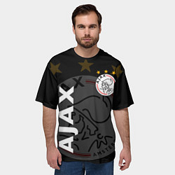 Футболка оверсайз мужская FC AJAX AMSTERDAM ФК АЯКС, цвет: 3D-принт — фото 2