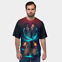 Футболка оверсайз мужская Kamina & Simon, цвет: 3D-принт — фото 2