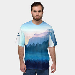 Футболка оверсайз мужская Рассвет, цвет: 3D-принт — фото 2