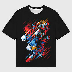 Футболка оверсайз мужская Sonics team, цвет: 3D-принт