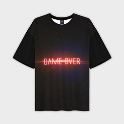 Футболка оверсайз мужская Game Over, цвет: 3D-принт