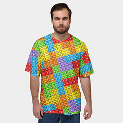 Футболка оверсайз мужская POP IT SIMPLE DIMPLE, цвет: 3D-принт — фото 2