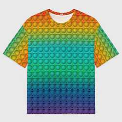 Футболка оверсайз мужская POP IT СИМПЛ ДИМПЛ, цвет: 3D-принт