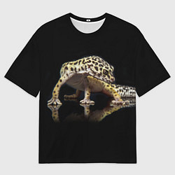 Футболка оверсайз мужская ЭУБЛЕФАР EUBLEPHARIS, цвет: 3D-принт