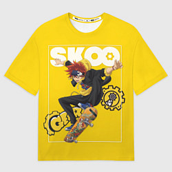 Футболка оверсайз мужская SK8 the Infinity, Реки Кян, цвет: 3D-принт