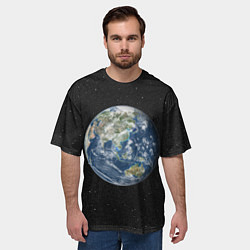 Футболка оверсайз мужская ПланеТа ЗемЛя, цвет: 3D-принт — фото 2