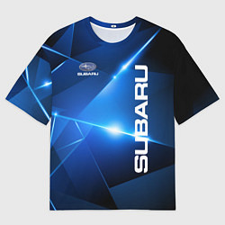 Футболка оверсайз мужская Subaru, цвет: 3D-принт