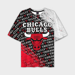 Футболка оверсайз мужская CHICAGO BULLS 6, цвет: 3D-принт