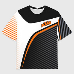 Футболка оверсайз мужская KTM MOTORCYCLES КТМ МОТОЦИКЛ, цвет: 3D-принт