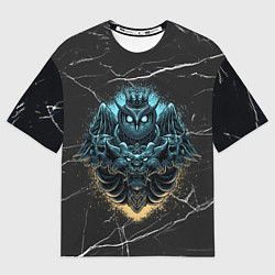 Футболка оверсайз мужская Owl king, цвет: 3D-принт