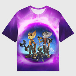 Футболка оверсайз мужская Ratchet & Clank 2 Rift Apart, цвет: 3D-принт