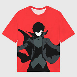 Мужская футболка оверсайз Чёрный Рэн