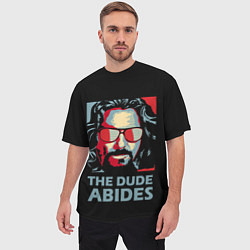 Футболка оверсайз мужская The Dude Abides Лебовски, цвет: 3D-принт — фото 2