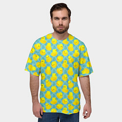 Футболка оверсайз мужская Уточка, цвет: 3D-принт — фото 2