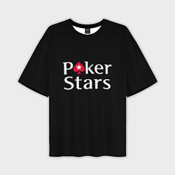 Футболка оверсайз мужская Poker Stars, цвет: 3D-принт