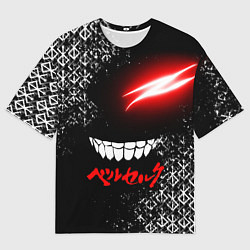 Футболка оверсайз мужская БЕРСЕРК глаз, цвет: 3D-принт