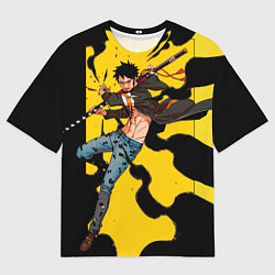 Футболка оверсайз мужская Трафальгар Ло из One Piece, цвет: 3D-принт