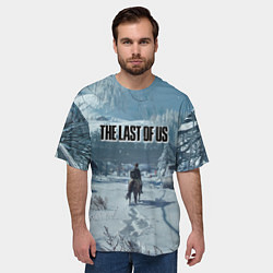 Футболка оверсайз мужская Элли в деревне, цвет: 3D-принт — фото 2