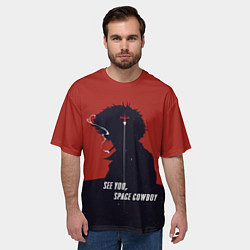 Футболка оверсайз мужская Cowboy Bebop - Spike, цвет: 3D-принт — фото 2