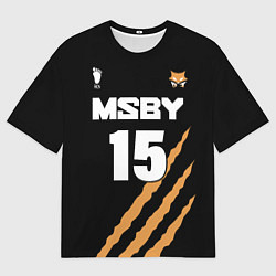 Футболка оверсайз мужская 15 MSBY BLACK JACKALS, цвет: 3D-принт