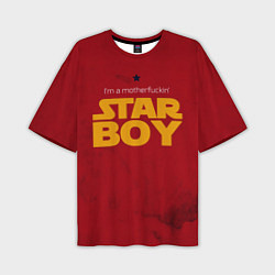Футболка оверсайз мужская The Weeknd - Star Boy, цвет: 3D-принт