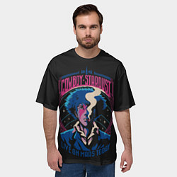 Футболка оверсайз мужская Ковбой Бибоп Ретро, цвет: 3D-принт — фото 2