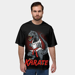Футболка оверсайз мужская KARATE T-REX, цвет: 3D-принт — фото 2