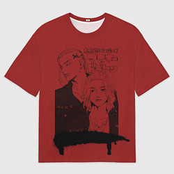 Футболка оверсайз мужская Токийские мстители anime, цвет: 3D-принт