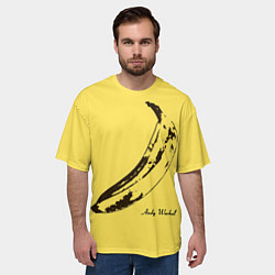Футболка оверсайз мужская Энди Уорхол - Банан, цвет: 3D-принт — фото 2