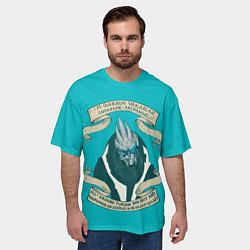 Футболка оверсайз мужская Гаррус Вакариан, цвет: 3D-принт — фото 2